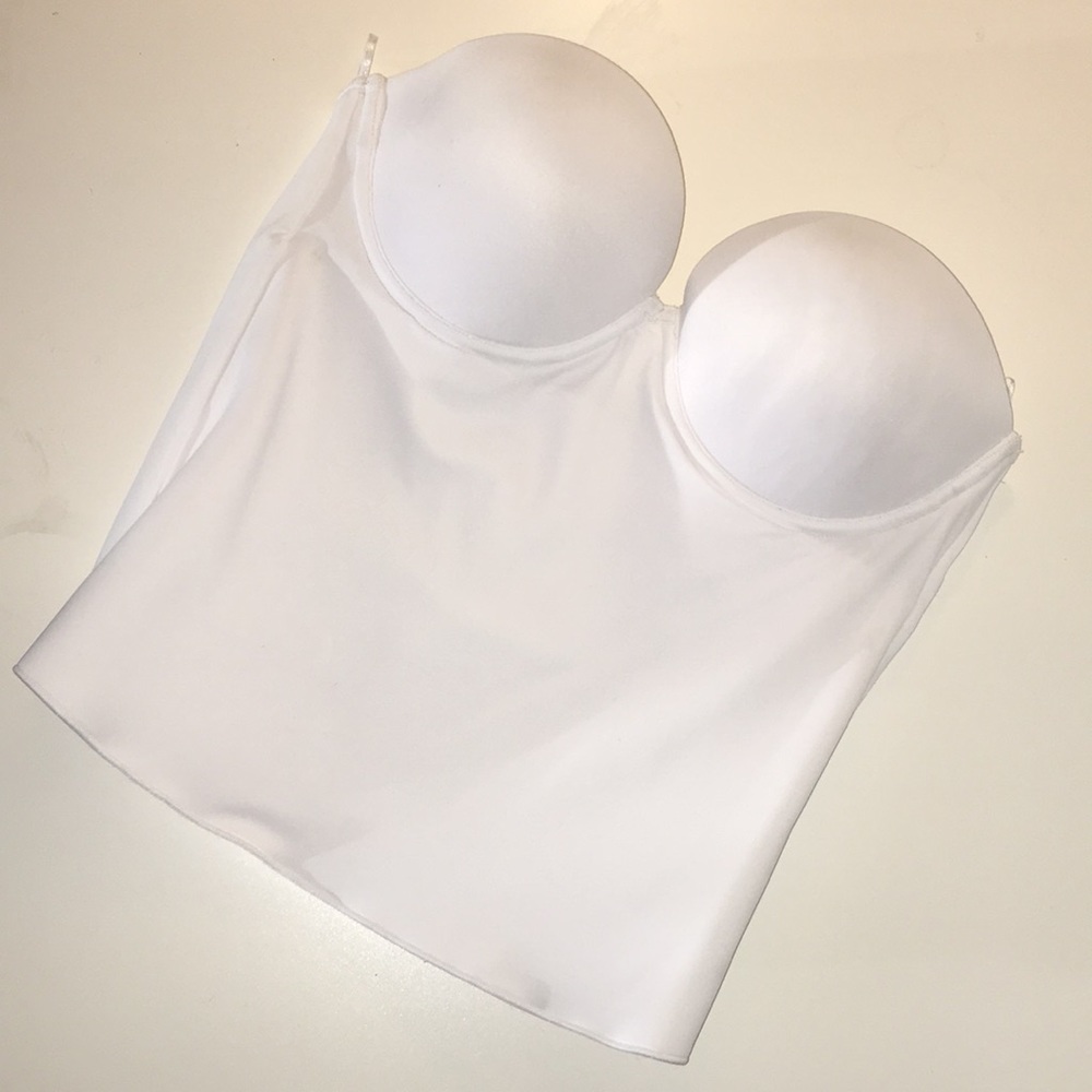 Strapless corset bra